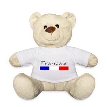 Tricolore Français - Nounours - blanc - Devant