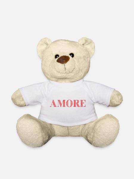 AMORE idée cadeau citation italien amour - Nounours - blanc