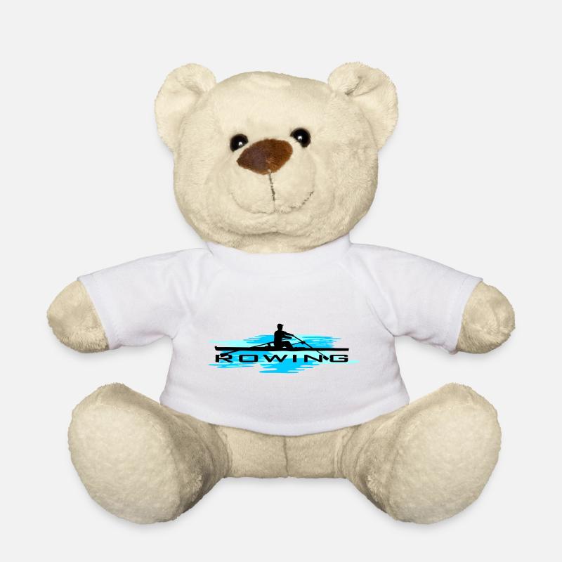 Rudern, Ruderer und Wasser - Teddy - Weiß