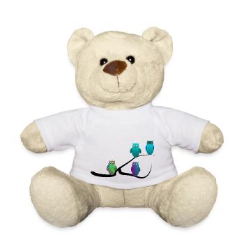 Eule - Teddy - Weiß - Vorne