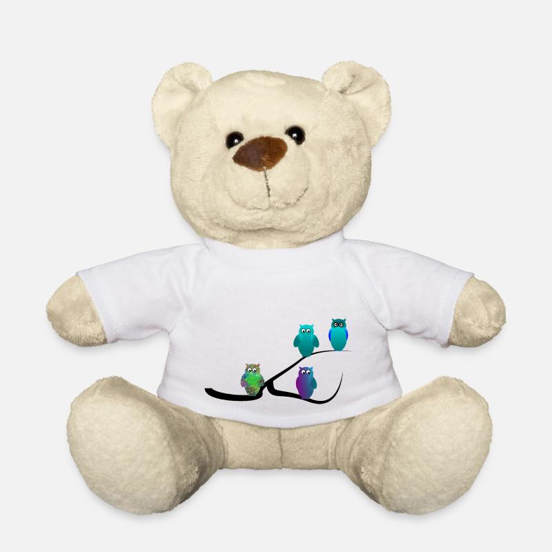 Eule - Teddy - Weiß