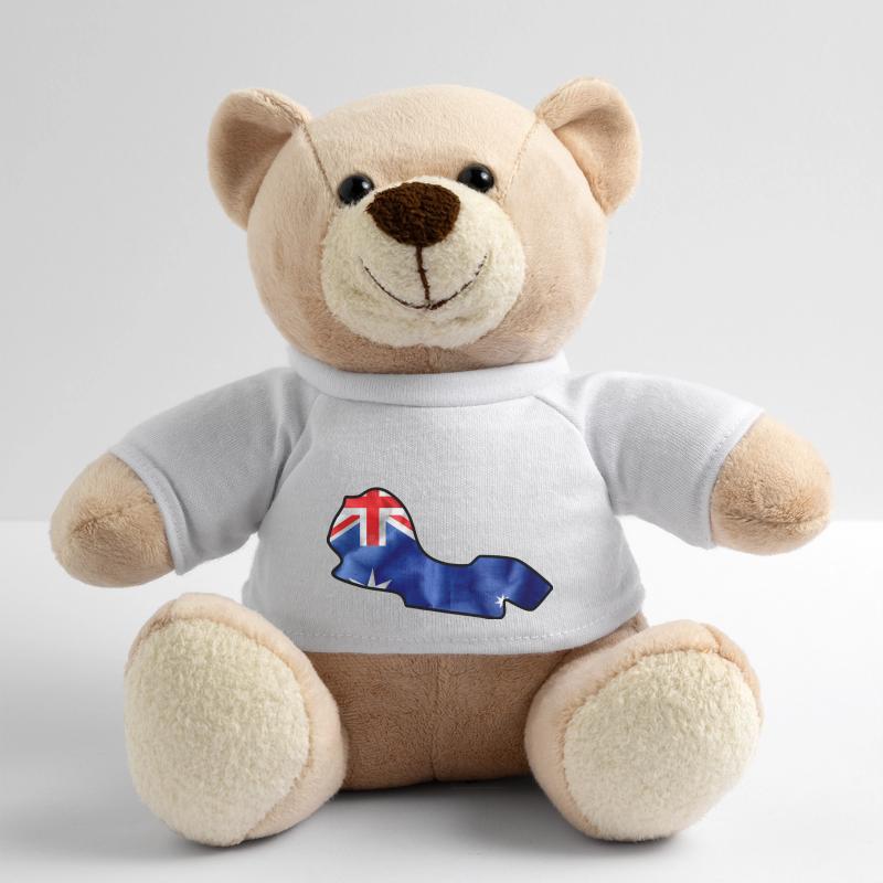 Piste de course australienne avec drapeau Nounours