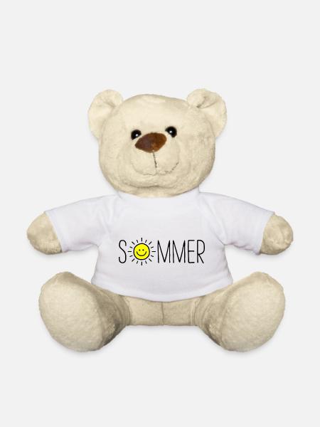 Sommer mit der Sonne - Teddy - Weiß