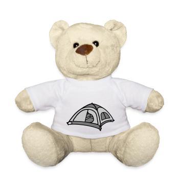Cool Camping Zelt Design - Teddy - Weiß - Vorne