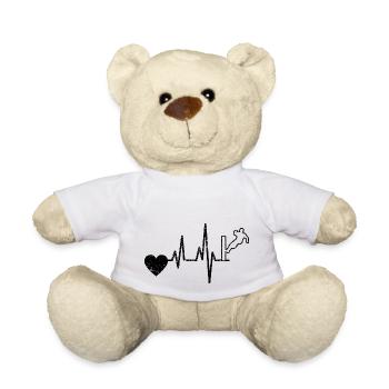 Parkour Läufer Extremsport Geschenk Parkourläufer - Teddy - Weiß - Vorne