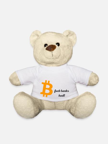 BTC fuck banks - Teddy - Weiß