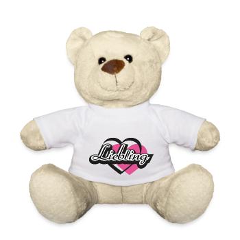 Kosenname Liebling Herz - Teddy - Weiß - Vorne