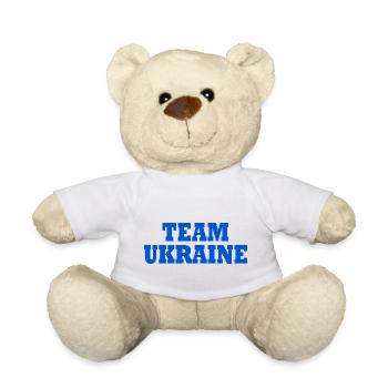 Ukraine - Teddy Bear - white - Front