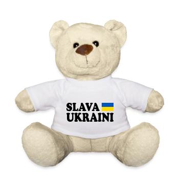 Slava ukraini ukraine - Nounours - blanc - Devant