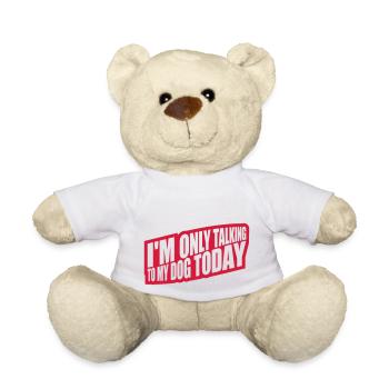 ne parler qu’au chien - Nounours - blanc - Devant