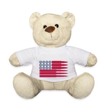 Flagge der Vereinigten Staaten - Teddy - Weiß - Vorne