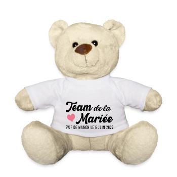 Enterrement Vie Jeune Fille pour faire la fête - Nounours - blanc - Devant