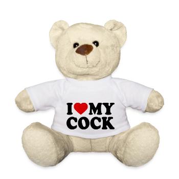I love my cock - Nounours - blanc - Devant