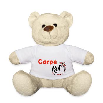 T-shirt Carpe Koï : la beauté de l'étang à porter - Nounours - blanc - Devant