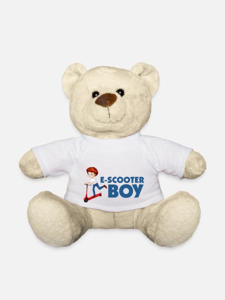 E-Scooter Roller Scooter - Teddy - Weiß