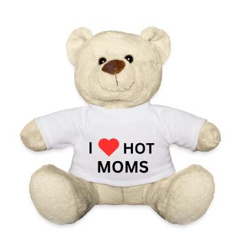 J’aime les mamans chaudes - Nounours - blanc - Devant