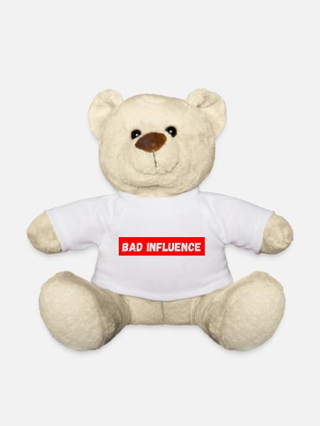 Bad influence - Teddy Bear - white