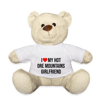 Erzgebirge Freundin Liebe - Teddy - Weiß - Vorne
