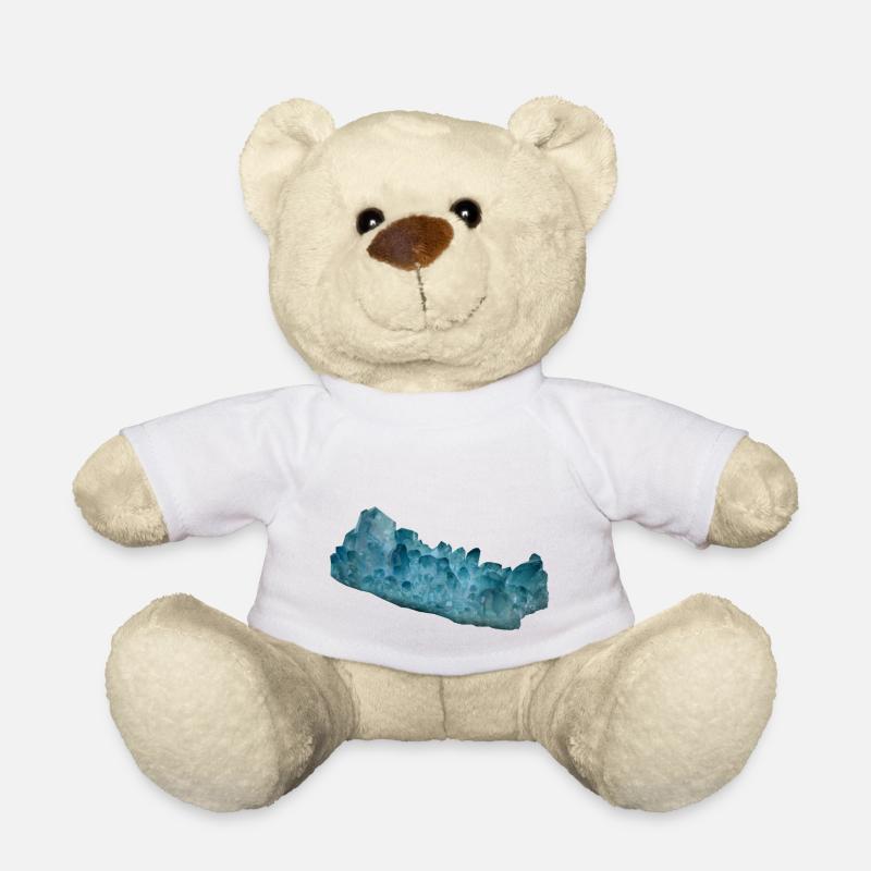 Aquamarin Beryll Schmuckstein Mineral Kristall - Teddy - Weiß