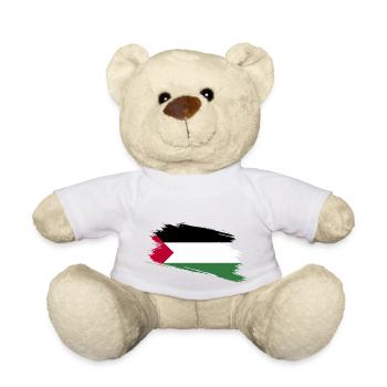 PALESTINE IN OUR HEART - Nounours - blanc - Devant