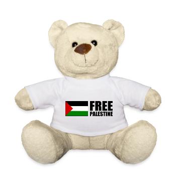Free palestine - Nounours - blanc - Devant