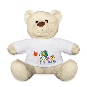 Blumen - Teddy - Weiß - Vorne