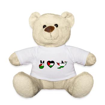 Free palestine - Teddy Bear - white - Front