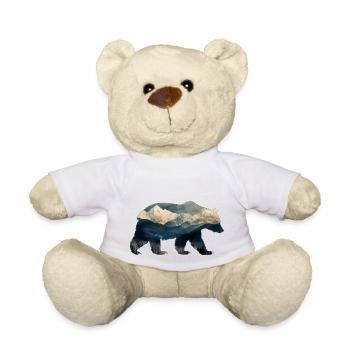 Mountain bear - Teddy Bear - white - Front