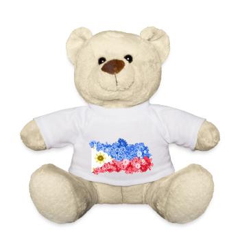 Philippinen Filipino Flagge Stolz I Geschenk - Teddy - Weiß - Vorne