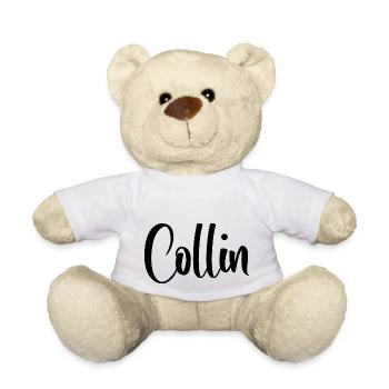 Nom - Collin - Nounours - blanc - Devant