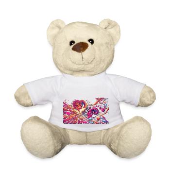La Saint-Valentin - Nounours - blanc - Devant