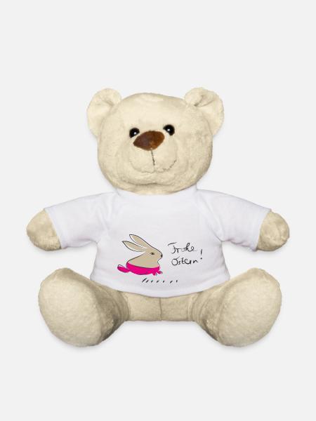 frohe ostern - Teddy - Weiß