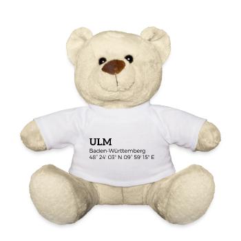 Ulm Baden-Württemberg les coordonnées - Nounours - blanc - Devant