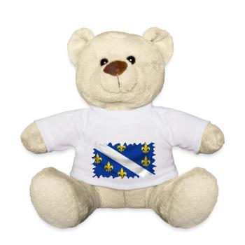 Bosnia in herzegovina europe sarajavo flag mostar - Teddy Bear - white - Front