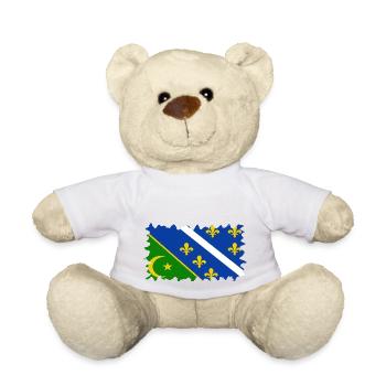 Bosnia in herzegovina europe sarajavo flag mostar - Teddy Bear - white - Front