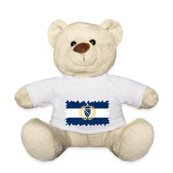 Bosnia in herzegovina europe sarajavo flag mostar - Teddy Bear - white - Front