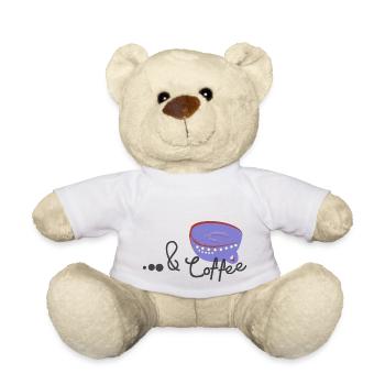Tasse à café avec citation - Nounours - blanc - Devant