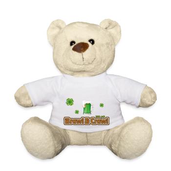 Irish Pub - Brawl and crawl- Raufen und Kriechen - Teddy - Weiß - Vorne