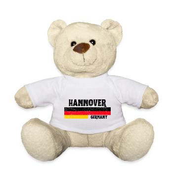 Hannover Germany Flag - Teddy Bear - white - Front