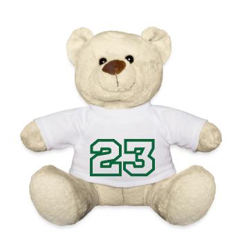 Numéro 23 sport vert - Nounours - blanc - Devant
