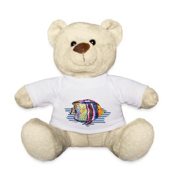 Poisson - Nounours - blanc - Devant