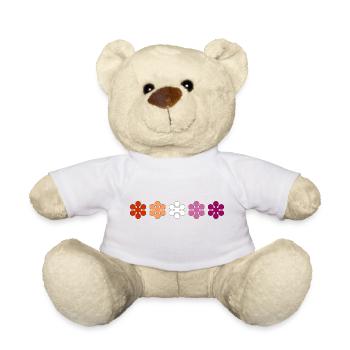 Subtle Lesbian Pride - Teddy Bear - white - Front