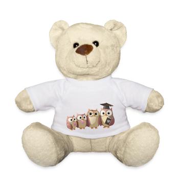PROFESSOR OWL - Teddy Bear - white - Front