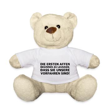 Die Affen leugnen unsere Vorfahren zu sein - Teddy - Weiß - Vorne