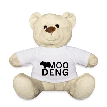 Moo Deng Hippo - Teddy Bear - white - Front