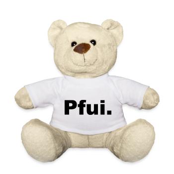 PFUI Statemant Shirt - Teddy - Weiß - Vorne