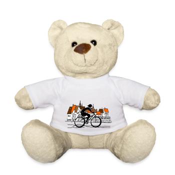 Cycliste - Nounours - blanc - Devant