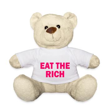 Eat the rich - Teddy - Weiß - Vorne