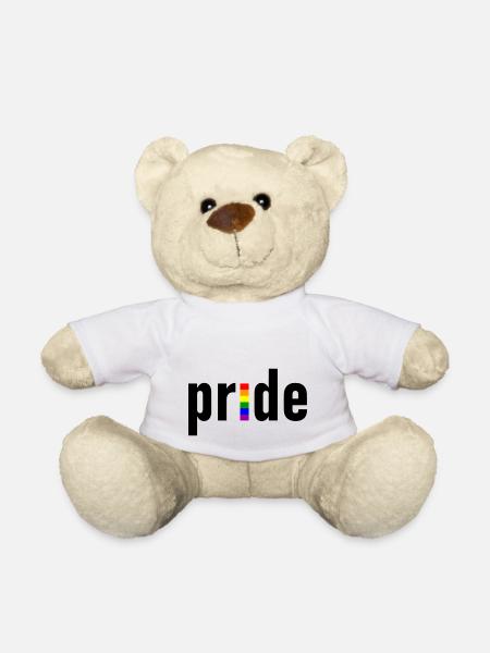 gay pride - schwul - lesbisch - CSD - LGBTQ+ - Teddy - Weiß