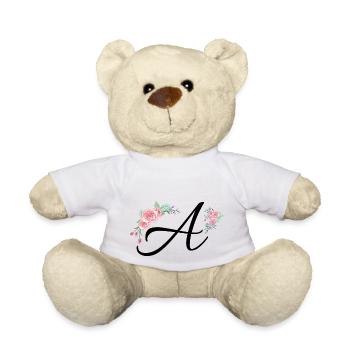 Brief an Blumen - Teddy - Weiß - Vorne